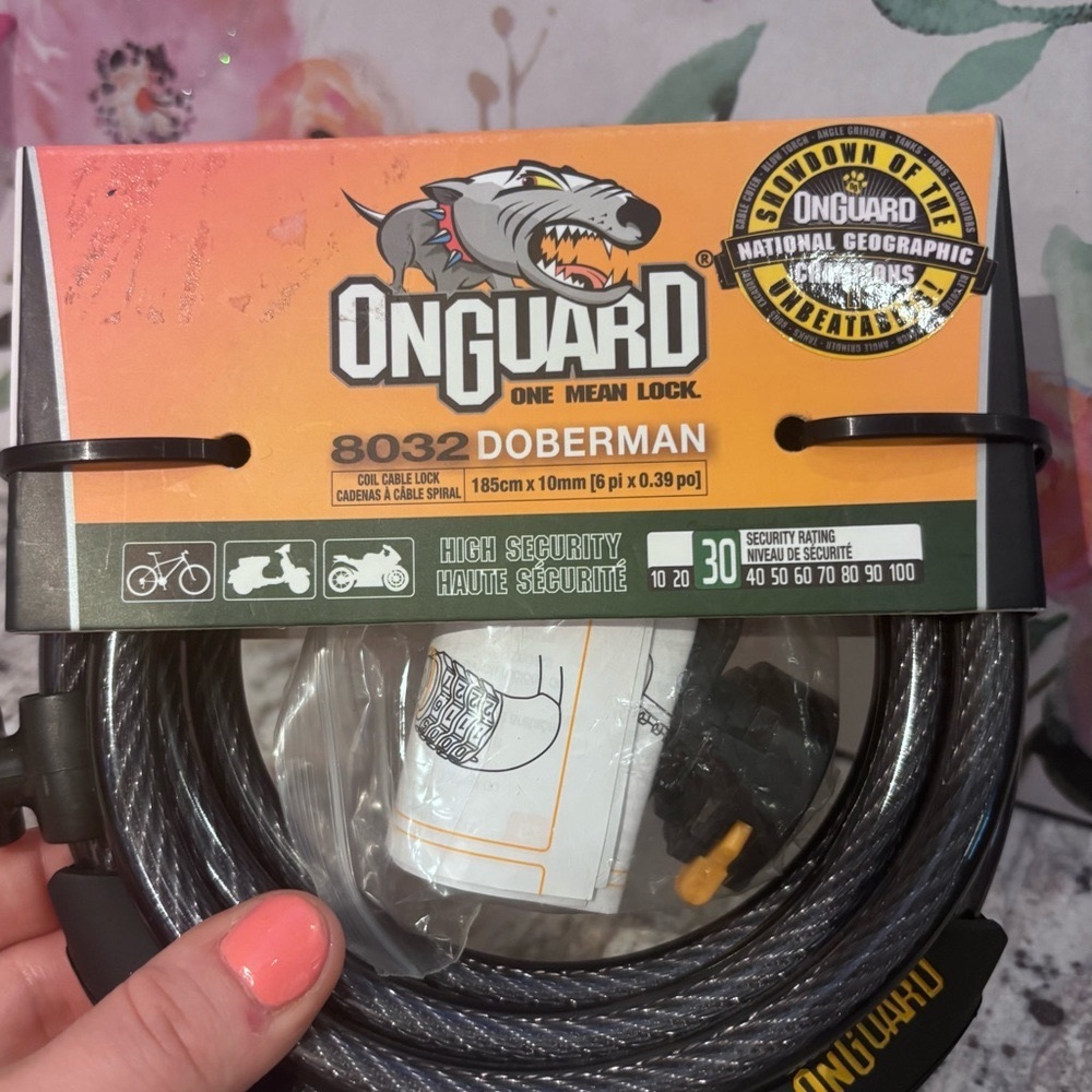 Doberman Bike Lock - Black 🖤